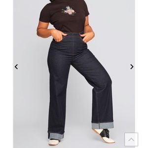 Collectif Katherine Wide Leg Vintage Jeans New